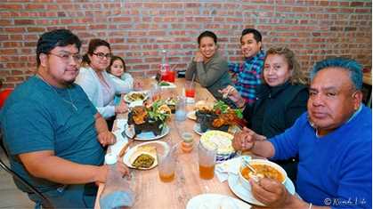 Family 54 at Tulcingo Restaurant National street