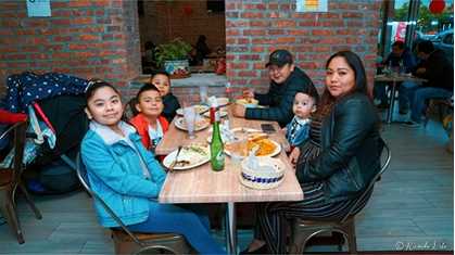 Family 71 at Tulcingo Restaurant National street